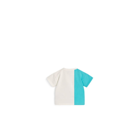 5SBM43TEEHY69E - Baby T-Shirt - 69E Blanc/Turquoise