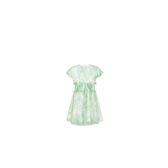 5WBH11DRSLY57H - Kids' Flared Dress - 57H Motif Trefle