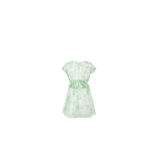 5WBH11DRSLY57H - Kids' Flared Dress - 57H Motif Trefle