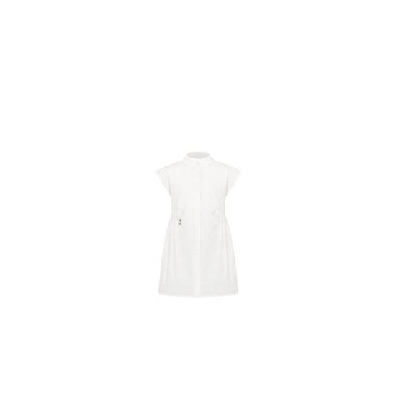 5WBM11DRSFY013 - Kids' Straight Dress - 013 Blanc Lait