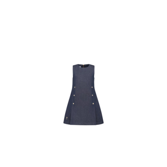 5WBM11DRSTY530 - Kids' A-Line Dress - 530 Bleu Jean Brut