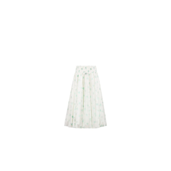 5WBM11SKTFY013 - Kids' Long Skirt - 013 Blanc Lait