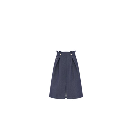 5WBM11SKTWY530 - Kids' Long Skirt - 530 Bleu Jean Brut