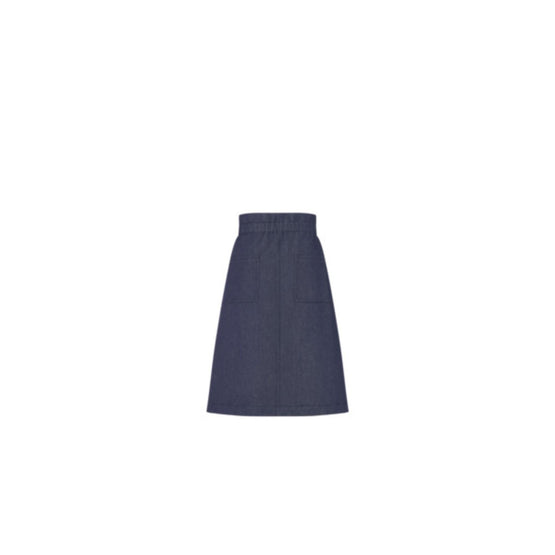 5WBM11SKTWY530 - Kids' Long Skirt - 530 Bleu Jean Brut