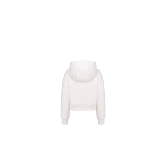 5WBM13CARAY37B - Kids' Zipped Hooded Sweatshirt - 37B Blanc/Rouge