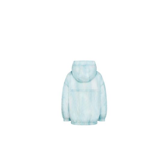 5WBM21RCTGY15E - Kids' Hooded Windbreaker - 15E Vert/Bleu