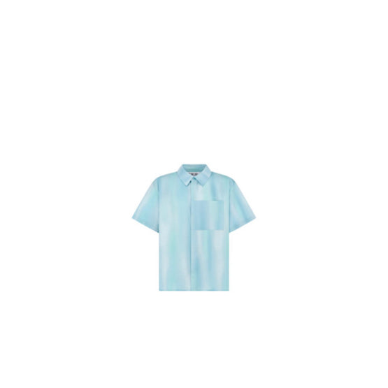 5WBM21SRTIY15E - Kids' Short-Sleeved Shirt - 15E Vert/Bleu