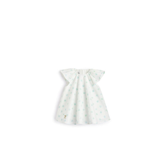 5WBM31DRSBY013 - Baby Flared Dress - 013 Blanc Lait