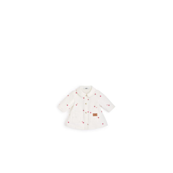 5WBM32COAAY37B - Baby Coat - 37B Blanc/Rouge