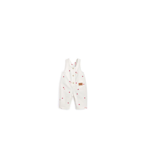 5WBM32OVEBY37B - Baby Overalls - 37B Blanc/Rouge