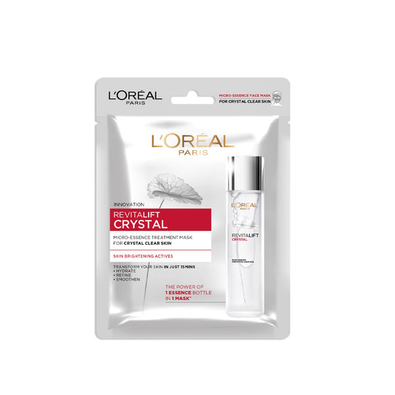 L’OREAL PARIS REVITALIFT CRYSTAL MICRO ESSENCE TREATMENT MASK 1 PIECE **