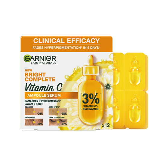 GARNIER BRIGHT COMPLETE VITAMIN C AMPOULE SERUM  1.5ML