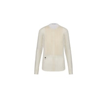 841B42A8810X0300 - Sheer Blouse With Plastron - 0300 Ecru