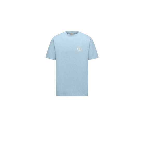 943J605A0554C582 - Cd Icon T-Shirt, Relaxed Fit - 582 Fantaisie Fond Bleu