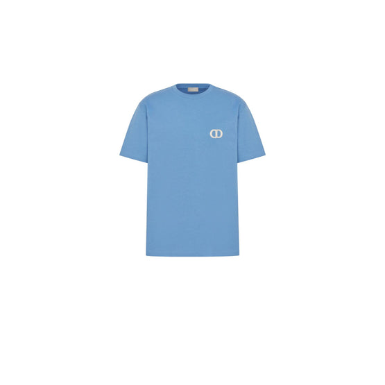 943J605A0554C591 - Cd Icon T-Shirt, Relaxed Fit - 591 Métal Bleu