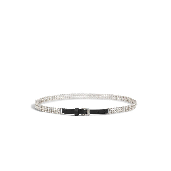 B0573PBMQM00E - Women's Signature Belt - 00E Argent/Multicolor