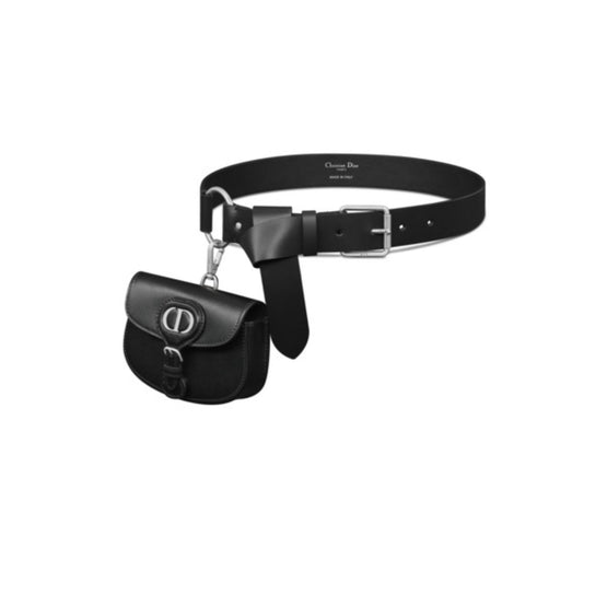 B06449BVLM900 - Dior Symbol Belt With Removable Pouch - 900 Noir