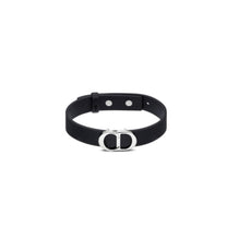B1723HOMLED004 - Cd Icon Leather Bracelet - 004 Palladium / Black