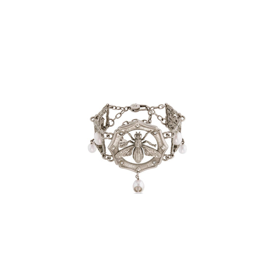 B2636WOMFWD21W - Dior Symbol Bracelet - 21W Warm Silver/White