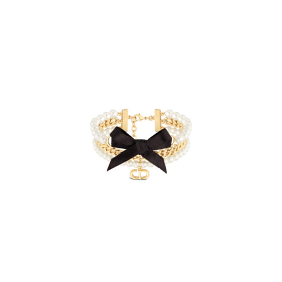 B2644WOMRSD301 - Le Nœud De Dior Bracelet - 301 Gold/White