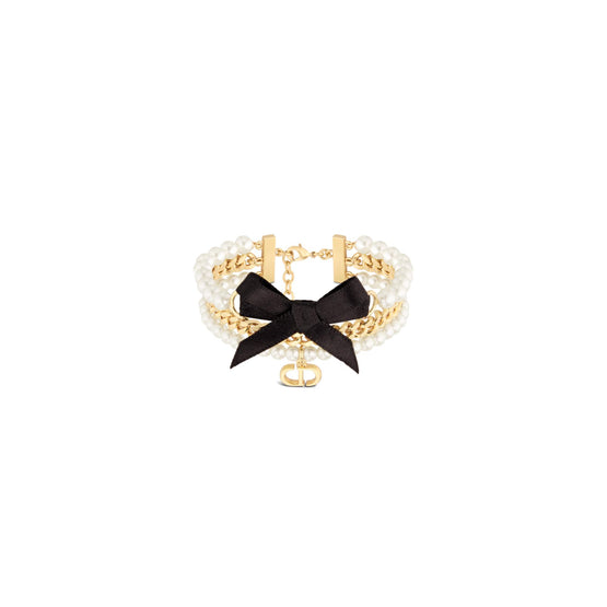 B2644WOMRSD301 - Le Nœud De Dior Bracelet - 301 Gold/White