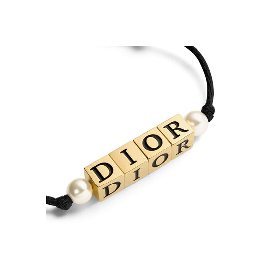 B2833WOMLQD307 - D-Dice Bracelet - 307 Gold/Black