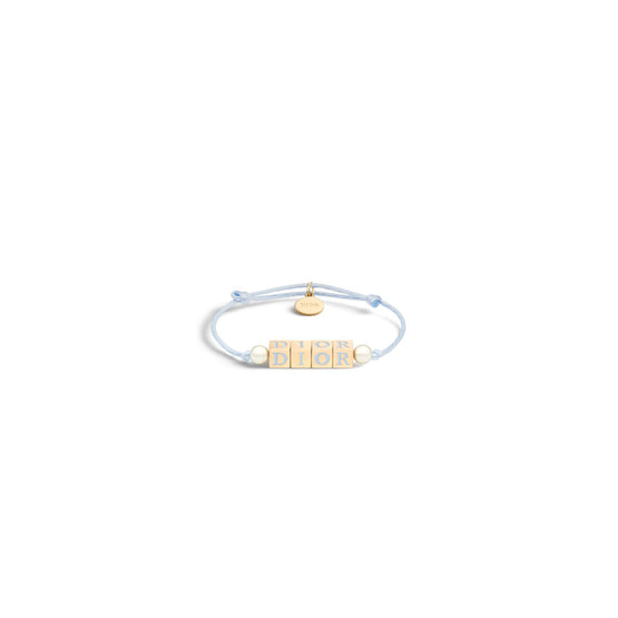B2833WOMLQD94B - D-Dice Bracelet - 94B Gold/Ciel