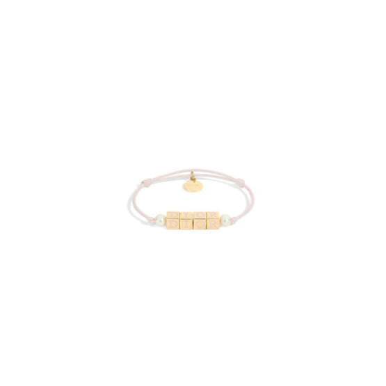 B2833WOMLQD97P - D-Dice Bracelet - 97P Gold/Candy Light Rose