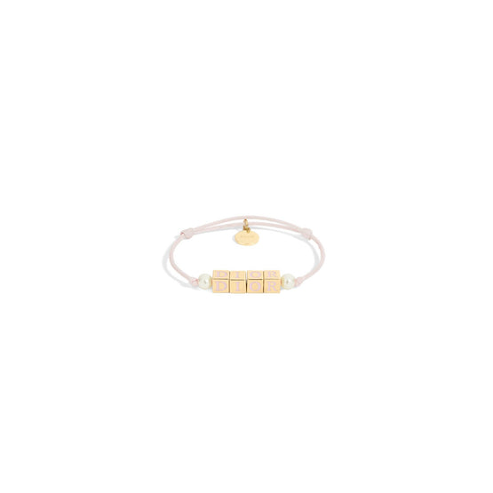 B2833WOMLQD97P - D-Dice Bracelet - 97P Gold/Candy Light Rose