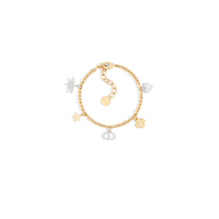 B2939WOMRSD01W - Petit Cd Lucky Charms Bracelet - 01W Gold/Palladium/White