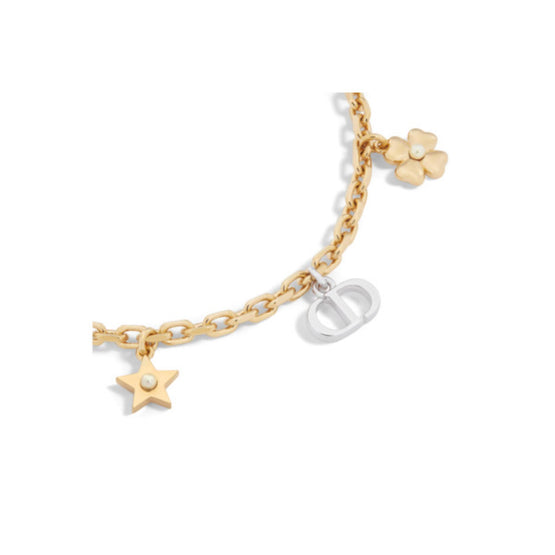 B2939WOMRSD01W - Petit Cd Lucky Charms Bracelet - 01W Gold/Palladium/White