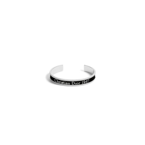 B2988HOMMTD004 - Dior Black Star Bangle - 004 Palladium / Black