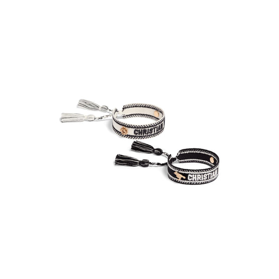 B3023WOMRSD08W - Christian Dior Bracelet Set - 08W Gold Black / White