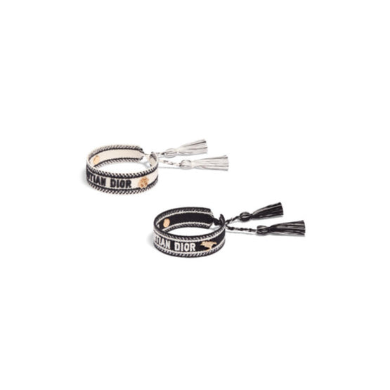 B3023WOMRSD08W - Christian Dior Bracelet Set - 08W Gold Black / White