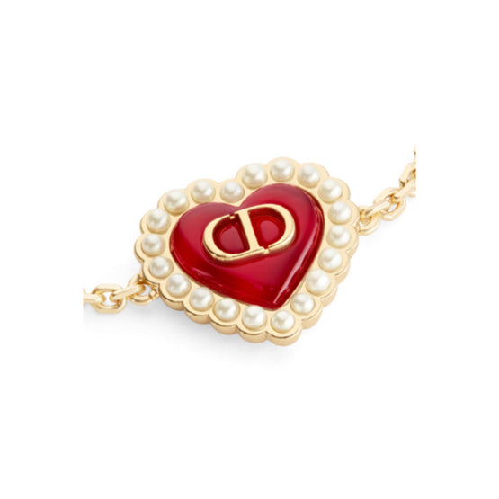 B3044WOMVED309 - Petit Cd Baroque Bracelet - 309 Gold/Red