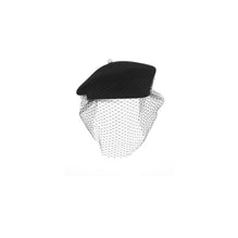 CPD00175EFEPC900 - Dior Century Beret With Veil - 900 Noir