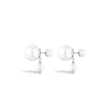 E3213WOMRSD009 - Dior Tribales Earrings - 009 Palladium / White