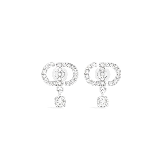 E3365WOMCYD001 - Petit Cd Earrings - 001 Palladium / Crystal
