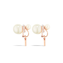 E3367WOMCYD12P - Dior Tribales Clip-On Earrings - 12P Pink Gold / Silk