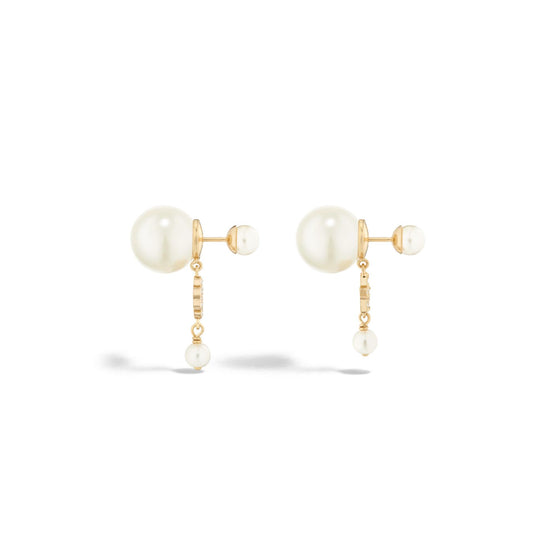 E3715WOMCYD03S - Dior Tribales Earrings - 03S Gold/Silver Shade