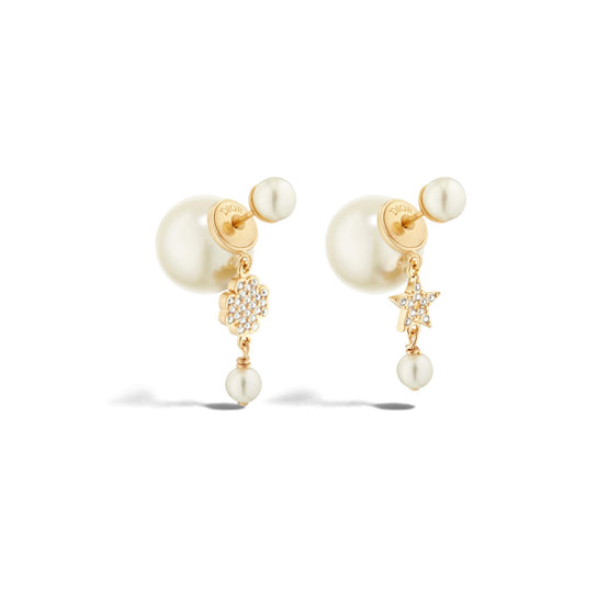 E3715WOMCYD03S - Dior Tribales Earrings - 03S Gold/Silver Shade