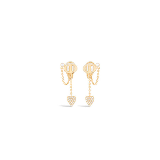 E3748WOMCYD03S - Cd Navy Clip-On Earrings - 03S Gold/Silver Shade