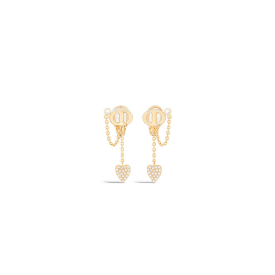 E3748WOMCYD03S - Cd Navy Clip-On Earrings - 03S Gold/Silver Shade