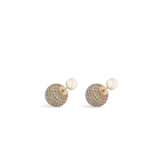 E3886WOMCYD39S - Dior Tribales Earrings - D39S Gold / Black Diamond