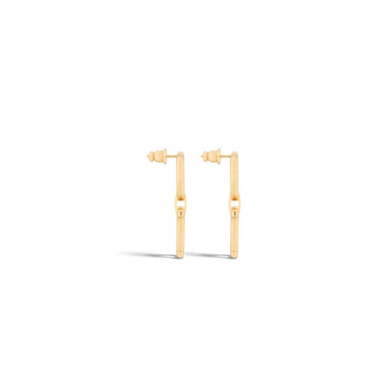 E4039WOMMTD300 - Saddle Earrings - 300 Gold
