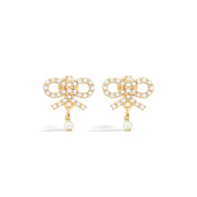E4050WOMCYD03S - Le Nœud De Dior Earrings - 03S Gold/Silver Shade