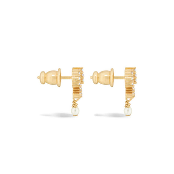 E4050WOMCYD03S - Le Nœud De Dior Earrings - 03S Gold/Silver Shade