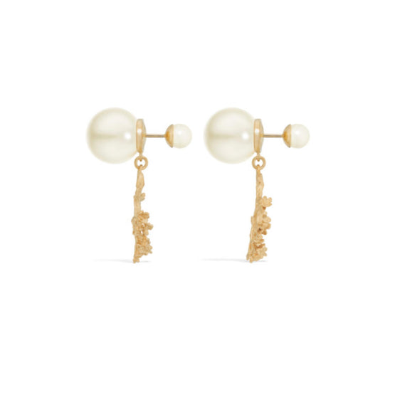 E4066WOMRSD301 - Dior Tribales Earrings - 301 Gold/White