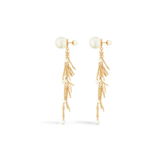 E4089WOMRSD301 - Dior Tribales Earrings - 301 Gold/White