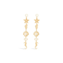 E4103WOMRSD301 - Dioriviera Dior Cabinet D'Été Earrings - 301 Gold/White